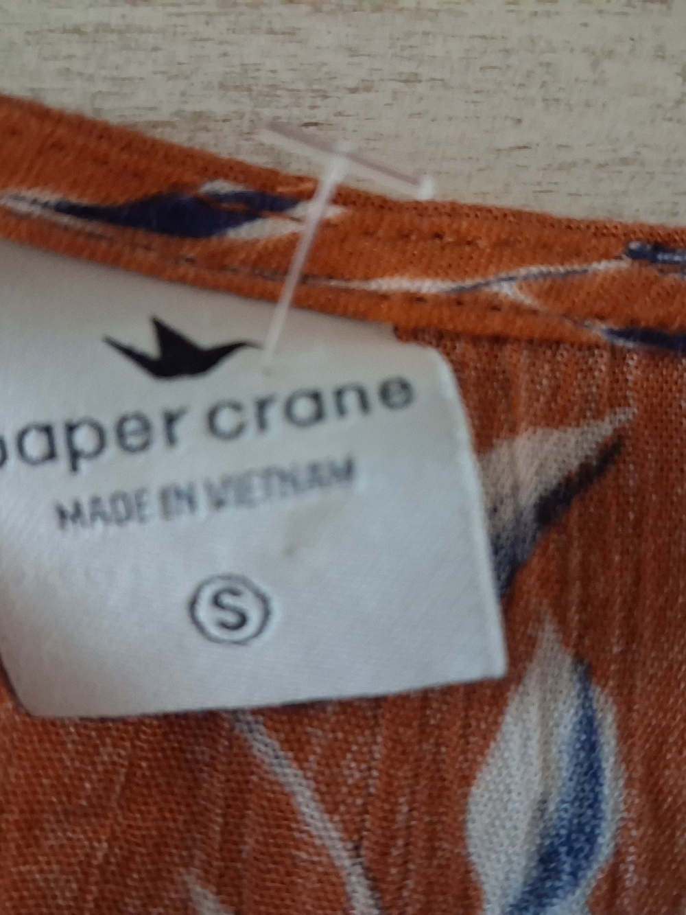 Paper Crane Rust Floral Top